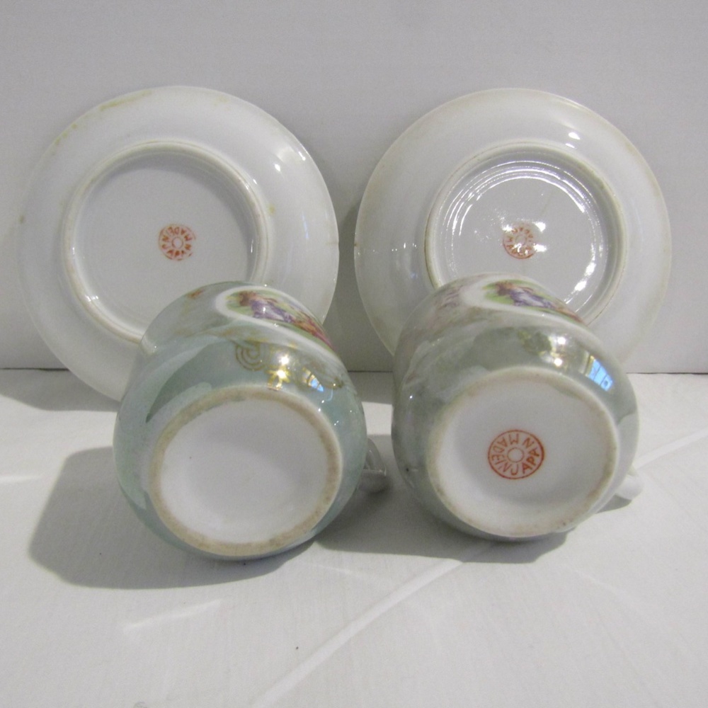 2 Sets Vintage Victorian Women Teacups and Saucers - Picture 8 of 12